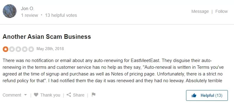 EastMeetEast Review